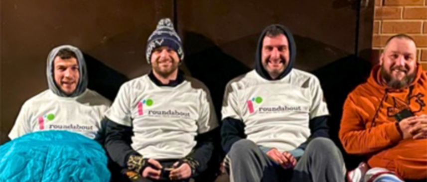 Cricketing friends’ sleep out raises £1,500 for Roundabout