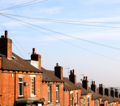 Row of Sheffield houses